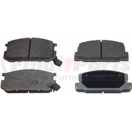 MX282 by WAGNER - Wagner Brake ThermoQuiet MX282 Semi-Metallic Disc Brake Pad Set