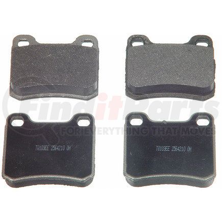 MX335 by WAGNER - Wagner Brake ThermoQuiet MX335 Semi-Metallic Disc Brake Pad Set