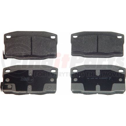 MX378 by WAGNER - Wagner Brake ThermoQuiet MX378 Semi-Metallic Disc Brake Pad Set