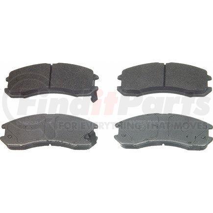 MX399 by WAGNER - Wagner Brake ThermoQuiet MX399 Semi-Metallic Disc Brake Pad Set