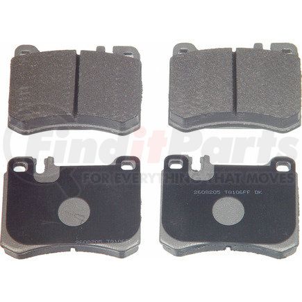 MX424 by WAGNER - Wagner Brake ThermoQuiet MX424 Semi-Metallic Disc Brake Pad Set