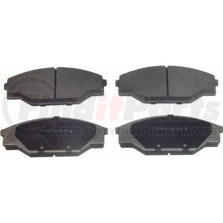 MX438 by WAGNER - Wagner Brake ThermoQuiet MX438 Semi-Metallic Disc Brake Pad Set