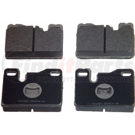 MX445 by WAGNER - Wagner Brake ThermoQuiet MX445 Semi-Metallic Disc Brake Pad Set