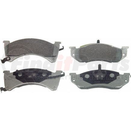 MX478 by WAGNER - Wagner Brake ThermoQuiet MX478 Semi-Metallic Disc Brake Pad Set