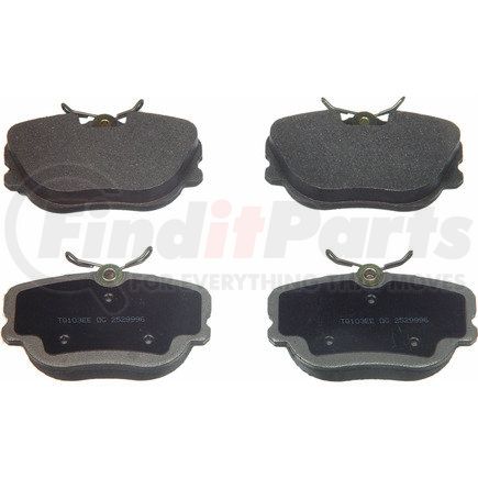 MX493 by WAGNER - Wagner Brake ThermoQuiet MX493 Semi-Metallic Disc Brake Pad Set