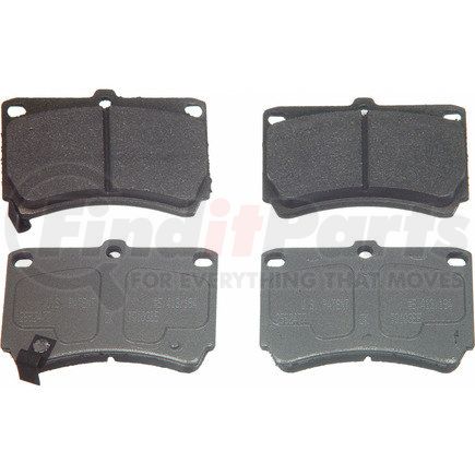 MX466A by WAGNER - Wagner Brake ThermoQuiet MX466A Semi-Metallic Disc Brake Pad Set