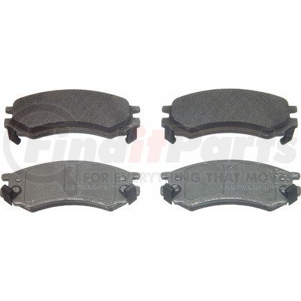 MX507 by WAGNER - Wagner Brake ThermoQuiet MX507 Semi-Metallic Disc Brake Pad Set