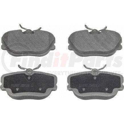 MX493A by WAGNER - Wagner Brake ThermoQuiet MX493A Semi-Metallic Disc Brake Pad Set