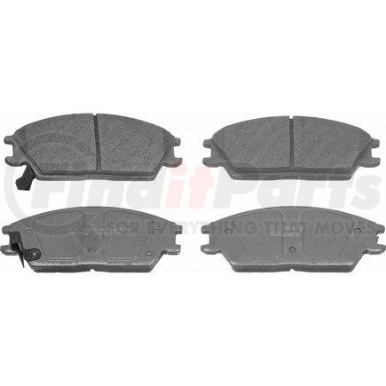 MX497 by WAGNER - Wagner Brake ThermoQuiet MX497 Semi-Metallic Disc Brake Pad Set