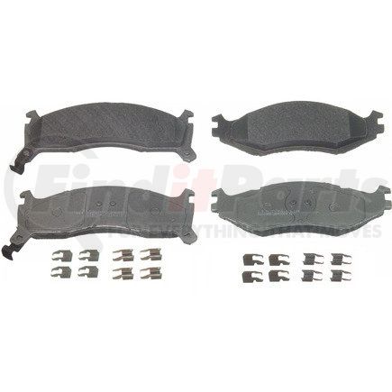 MX521 by WAGNER - Wagner Brake ThermoQuiet MX521 Semi-Metallic Disc Brake Pad Set