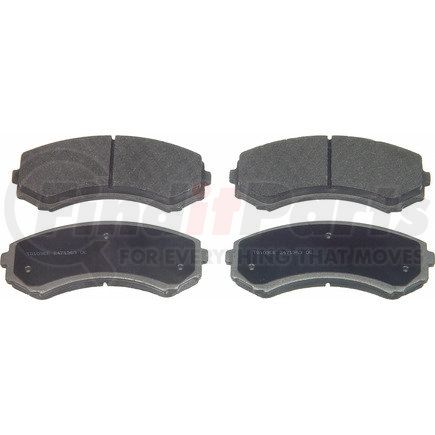 MX550 by WAGNER - Wagner Brake ThermoQuiet MX550 Semi-Metallic Disc Brake Pad Set