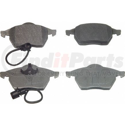 MX555 by WAGNER - Wagner Brake ThermoQuiet MX555 Semi-Metallic Disc Brake Pad Set