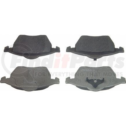 MX555A by WAGNER - Wagner Brake ThermoQuiet MX555A Semi-Metallic Disc Brake Pad Set