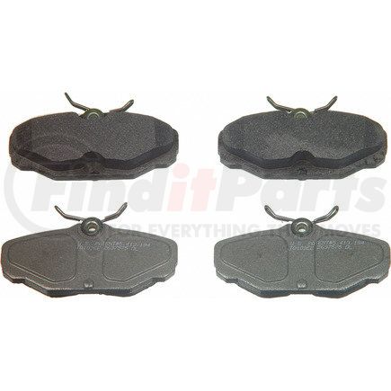 MX610 by WAGNER - Wagner Brake ThermoQuiet MX610 Semi-Metallic Disc Brake Pad Set
