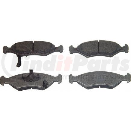 Wagner MX649 Disc Brake Pad Set Wagner Brake ThermoQuiet MX649 Semi-Metallic Disc Brake Pad Set