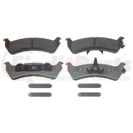 MX667 by WAGNER - Wagner Brake ThermoQuiet MX667 Semi-Metallic Disc Brake Pad Set