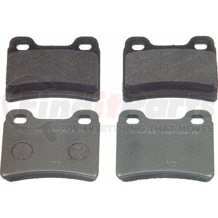 MX693 by WAGNER - Wagner Brake ThermoQuiet MX693 Semi-Metallic Disc Brake Pad Set