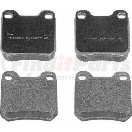 MX709 by WAGNER - Wagner Brake ThermoQuiet MX709 Semi-Metallic Disc Brake Pad Set