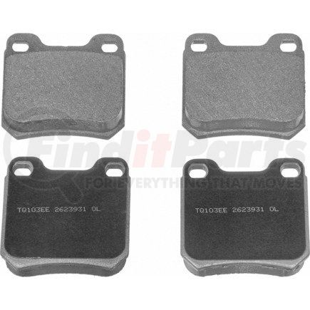 MX709A by WAGNER - Wagner Brake ThermoQuiet MX709A Semi-Metallic Disc Brake Pad Set
