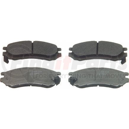 MX728 by WAGNER - Wagner Brake ThermoQuiet MX728 Semi-Metallic Disc Brake Pad Set