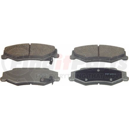 MX732 by WAGNER - Wagner Brake ThermoQuiet MX732 Semi-Metallic Disc Brake Pad Set