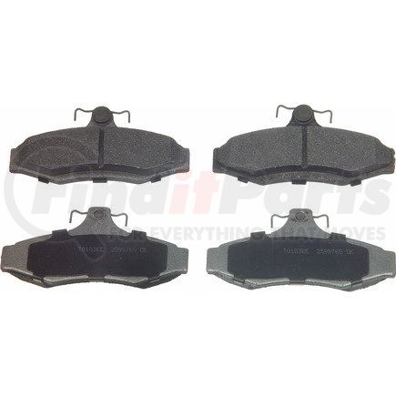 MX724 by WAGNER - Wagner Brake ThermoQuiet MX724 Semi-Metallic Disc Brake Pad Set