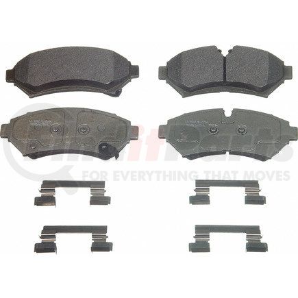 Wagner MX753 Disc Brake Pad Set Wagner Brake ThermoQuiet MX753 Semi-Metallic Disc Brake Pad Set