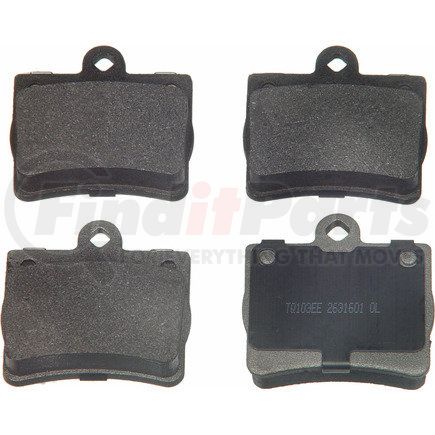 MX739 by WAGNER - Wagner Brake ThermoQuiet MX739 Semi-Metallic Disc Brake Pad Set