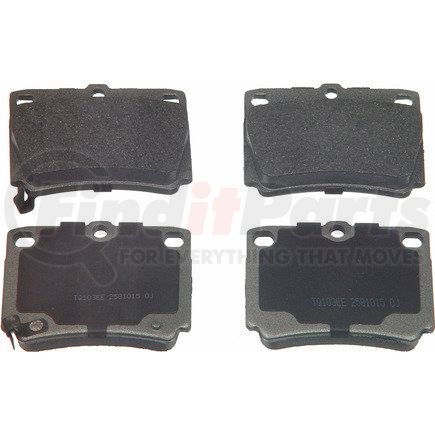 MX733 by WAGNER - Wagner Brake ThermoQuiet MX733 Semi-Metallic Disc Brake Pad Set