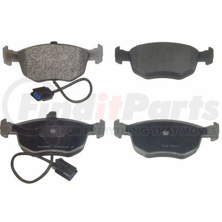 MX762A by WAGNER - Wagner Brake ThermoQuiet MX762A Semi-Metallic Disc Brake Pad Set