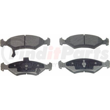 MX766 by WAGNER - Wagner Brake ThermoQuiet MX766 Semi-Metallic Disc Brake Pad Set
