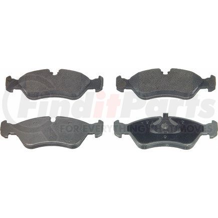 MX796 by WAGNER - Wagner Brake ThermoQuiet MX796 Semi-Metallic Disc Brake Pad Set