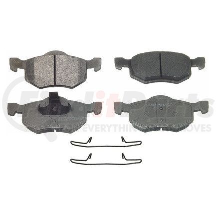 MX843 by WAGNER - Wagner Brake ThermoQuiet MX843 Semi-Metallic Disc Brake Pad Set