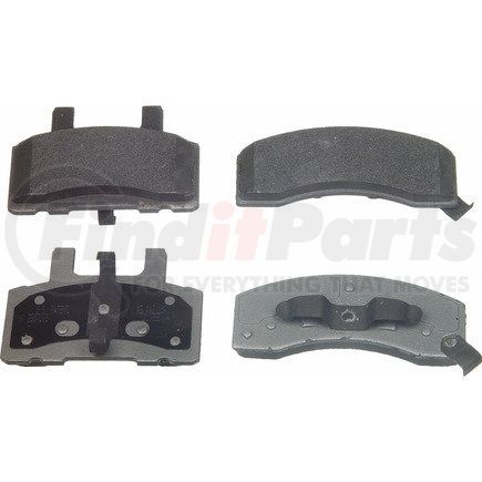 MX845 by WAGNER - Wagner Brake ThermoQuiet MX845 Semi-Metallic Disc Brake Pad Set