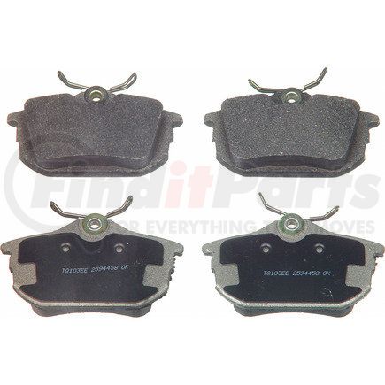 MX838 by WAGNER - Wagner Brake ThermoQuiet MX838 Semi-Metallic Disc Brake Pad Set