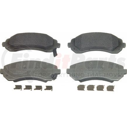 MX844 by WAGNER - Wagner Brake ThermoQuiet MX844 Semi-Metallic Disc Brake Pad Set