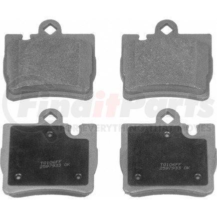 MX848 by WAGNER - Wagner Brake ThermoQuiet MX848 Semi-Metallic Disc Brake Pad Set