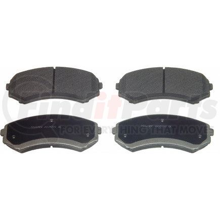 MX867 by WAGNER - Wagner Brake ThermoQuiet MX867 Semi-Metallic Disc Brake Pad Set