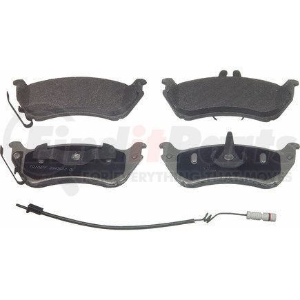 MX875 by WAGNER - Wagner Brake ThermoQuiet MX875 Semi-Metallic Disc Brake Pad Set