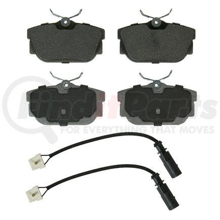 MX877A by WAGNER - Wagner Brake ThermoQuiet MX877A Semi-Metallic Disc Brake Pad Set