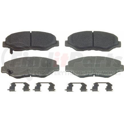 MX914 by WAGNER - Wagner Brake ThermoQuiet MX914 Semi-Metallic Disc Brake Pad Set