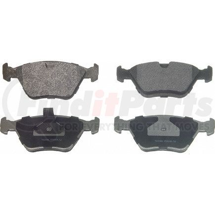 MX901 by WAGNER - Wagner Brake ThermoQuiet MX901 Semi-Metallic Disc Brake Pad Set