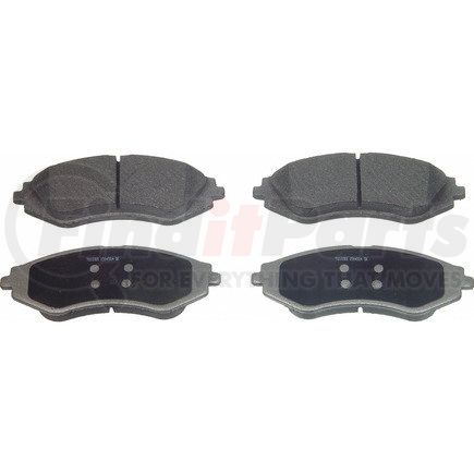 MX902 by WAGNER - Wagner Brake ThermoQuiet MX902 Semi-Metallic Disc Brake Pad Set