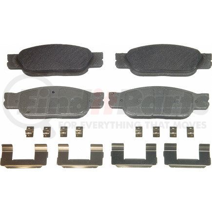 MX805 by WAGNER - Wagner Brake ThermoQuiet MX805 Semi-Metallic Disc Brake Pad Set