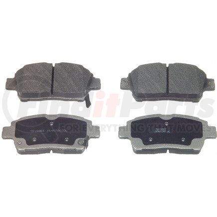 MX822 by WAGNER - Wagner Brake ThermoQuiet MX822 Semi-Metallic Disc Brake Pad Set