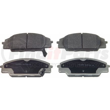 MX829 by WAGNER - Wagner Brake ThermoQuiet MX829 Semi-Metallic Disc Brake Pad Set