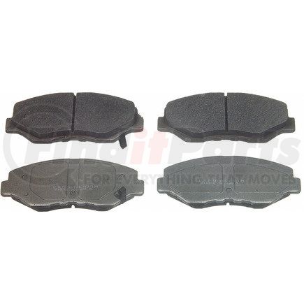 MX943 by WAGNER - Wagner Brake ThermoQuiet MX943 Semi-Metallic Disc Brake Pad Set