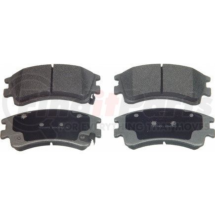 MX957 by WAGNER - Wagner Brake ThermoQuiet MX957 Semi-Metallic Disc Brake Pad Set