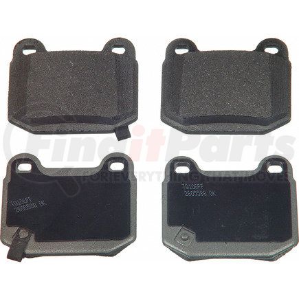 MX961 by WAGNER - Wagner Brake ThermoQuiet MX961 Semi-Metallic Disc Brake Pad Set