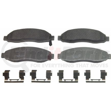 MX962 by WAGNER - Wagner Brake ThermoQuiet MX962 Semi-Metallic Disc Brake Pad Set